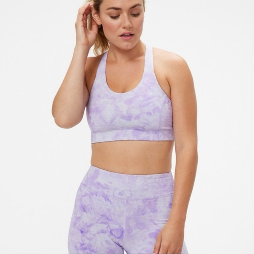 Outdoor Voices Doing Things Bra size L in purple dye